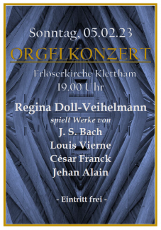 Plakat Orgelkonzert